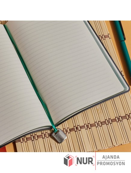 Kadife Dokulu Fitilli Tarihsiz Promosyon Defter 